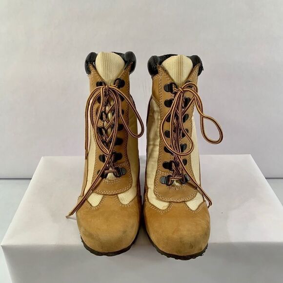 VINTAGE LENOXX  HIGH HEEL WORK BOOTS SIZE 7.5 - Picture 2 of 7